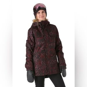 Volcom Shadow Insulated Ski Snowboard Jacket Floral